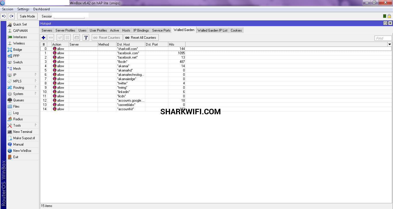 Update Daftar List Walled Garden Mikrotik Login Wifi Dengan Social Media 