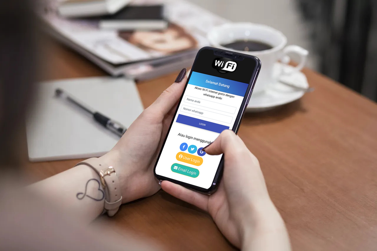 Buat database pelanggan dari login wifi